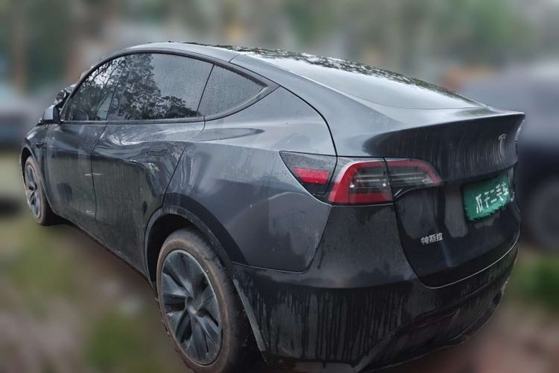 Used Tesla Model Y 2024 Rear-Wheel-Drive Version Rear Left 45 Deg