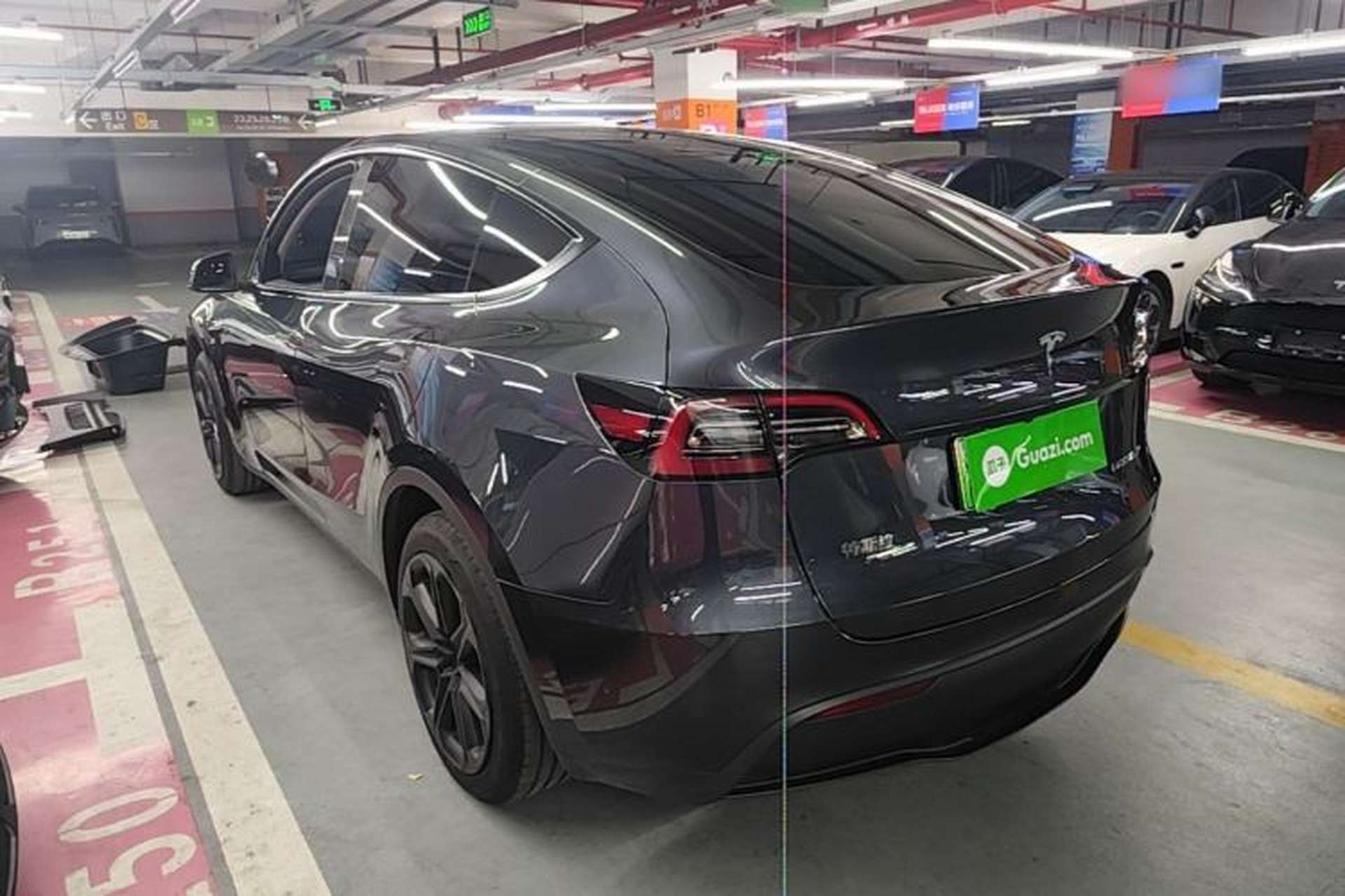 Used Tesla Model Y 2024 Rear-Wheel-Drive Version Rear Left 45 Deg
