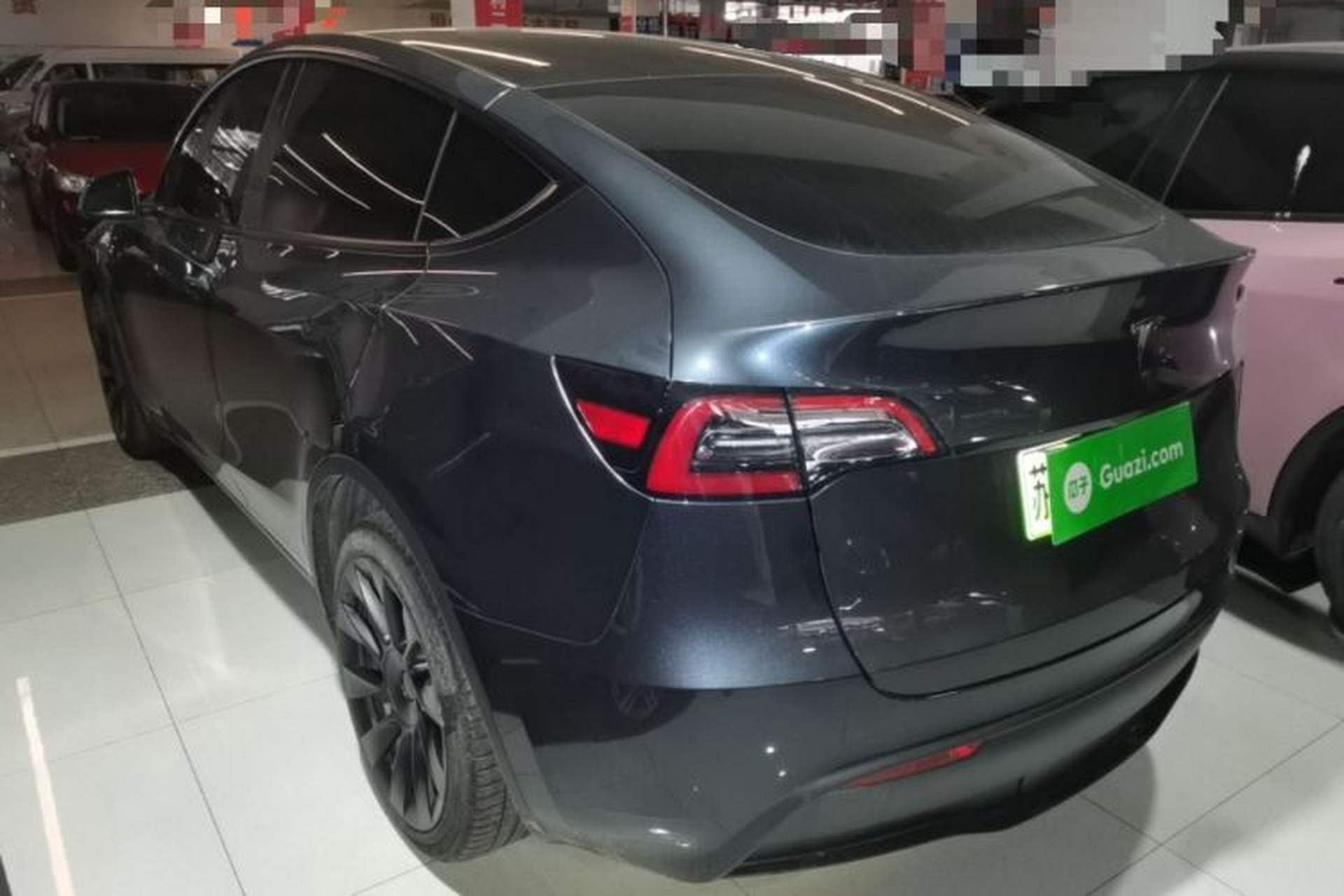 Used Tesla Model Y 2024 Long-Range All-Wheel-Drive Version Rear Left 45 Deg
