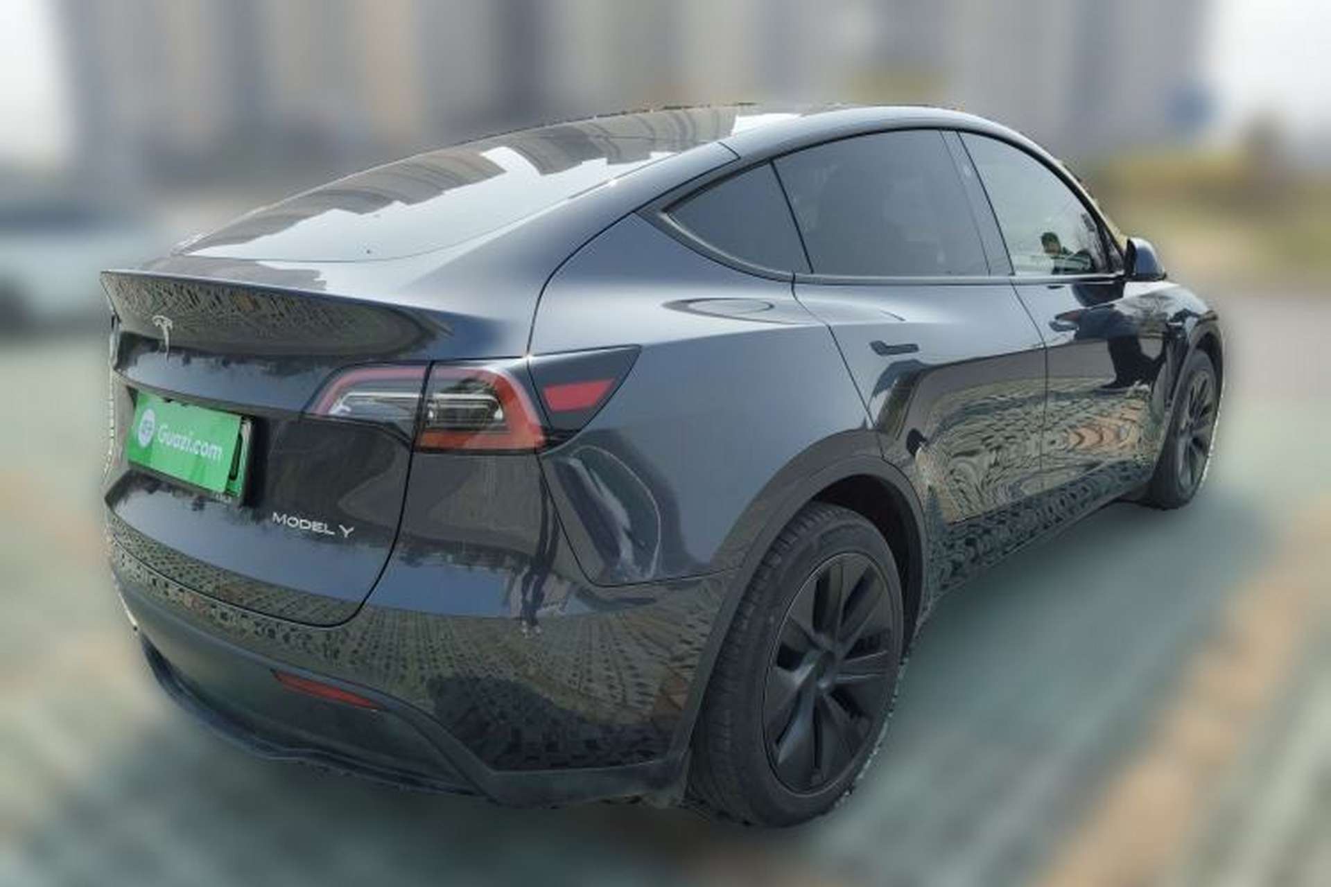 Used Tesla Model Y 2024 Long-Range All-Wheel-Drive Version Rear Right 45 Deg