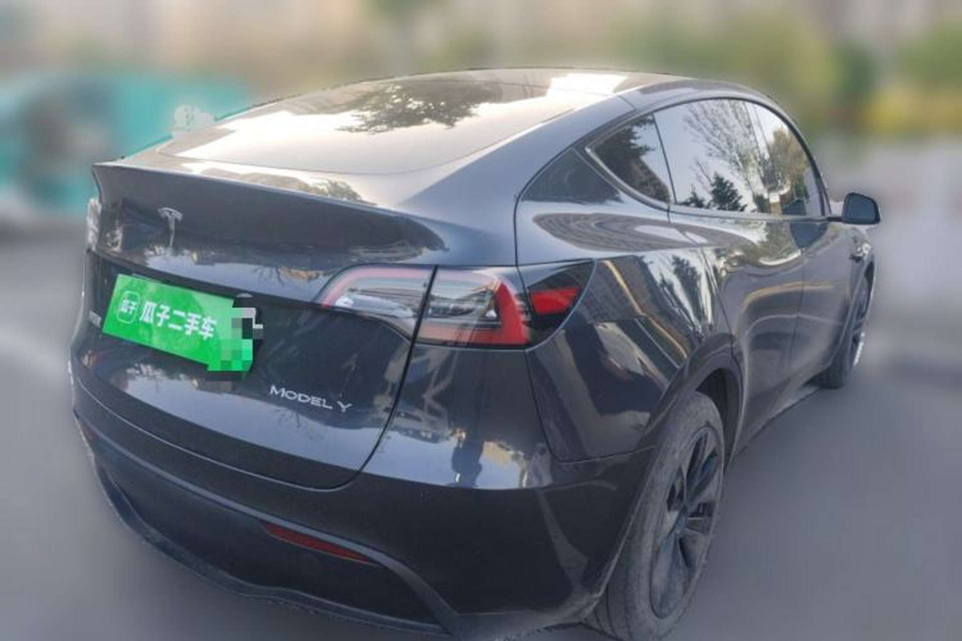 Used Tesla Model Y 2024 Rear-Wheel-Drive Version Rear Right 45 Deg