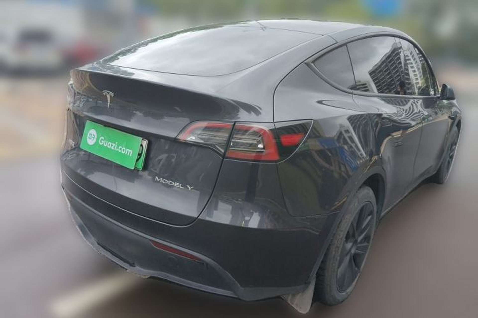 Used Tesla Model Y 2024 Long-Range All-Wheel-Drive Version Rear Right 45 Deg