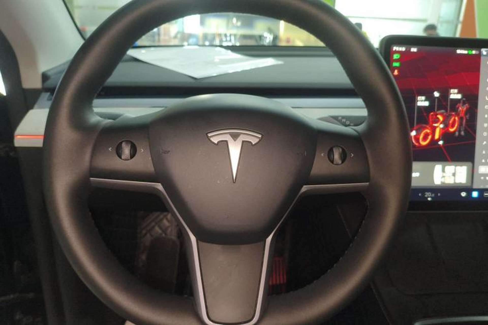 Used Tesla Model Y 2024 Long-Range All-Wheel-Drive Version Steering Wheel