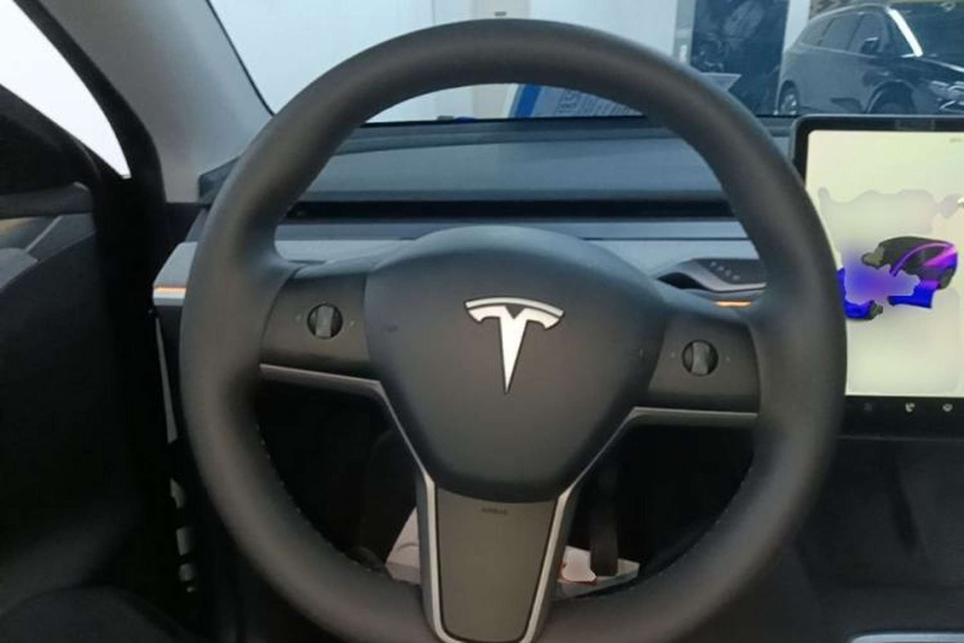 Used Tesla Model Y 2024 Rear-Wheel-Drive Version Steering Wheel