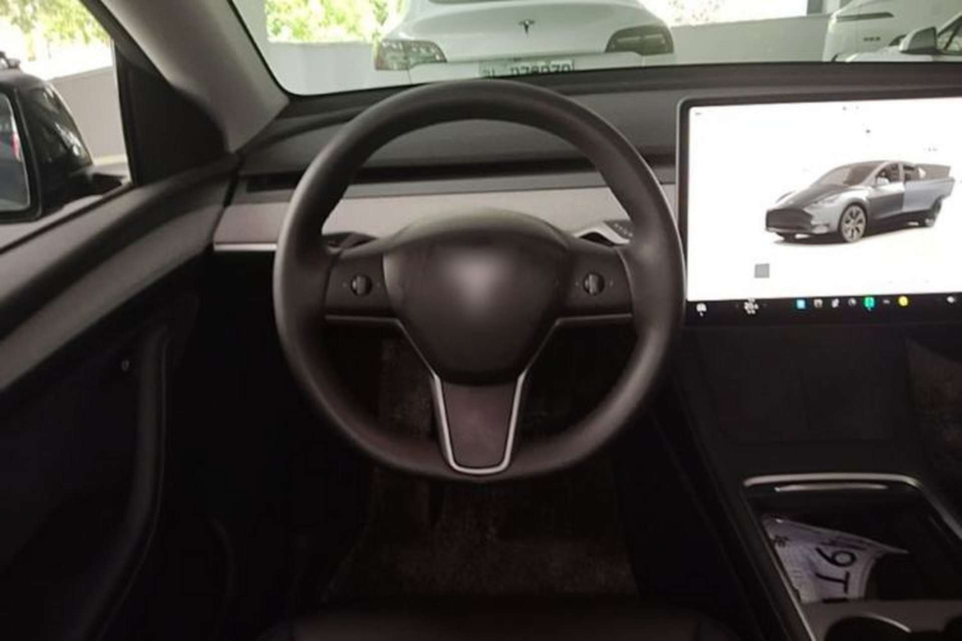 Used Tesla Model Y 2024 Rear-Wheel-Drive Version Steering Wheel
