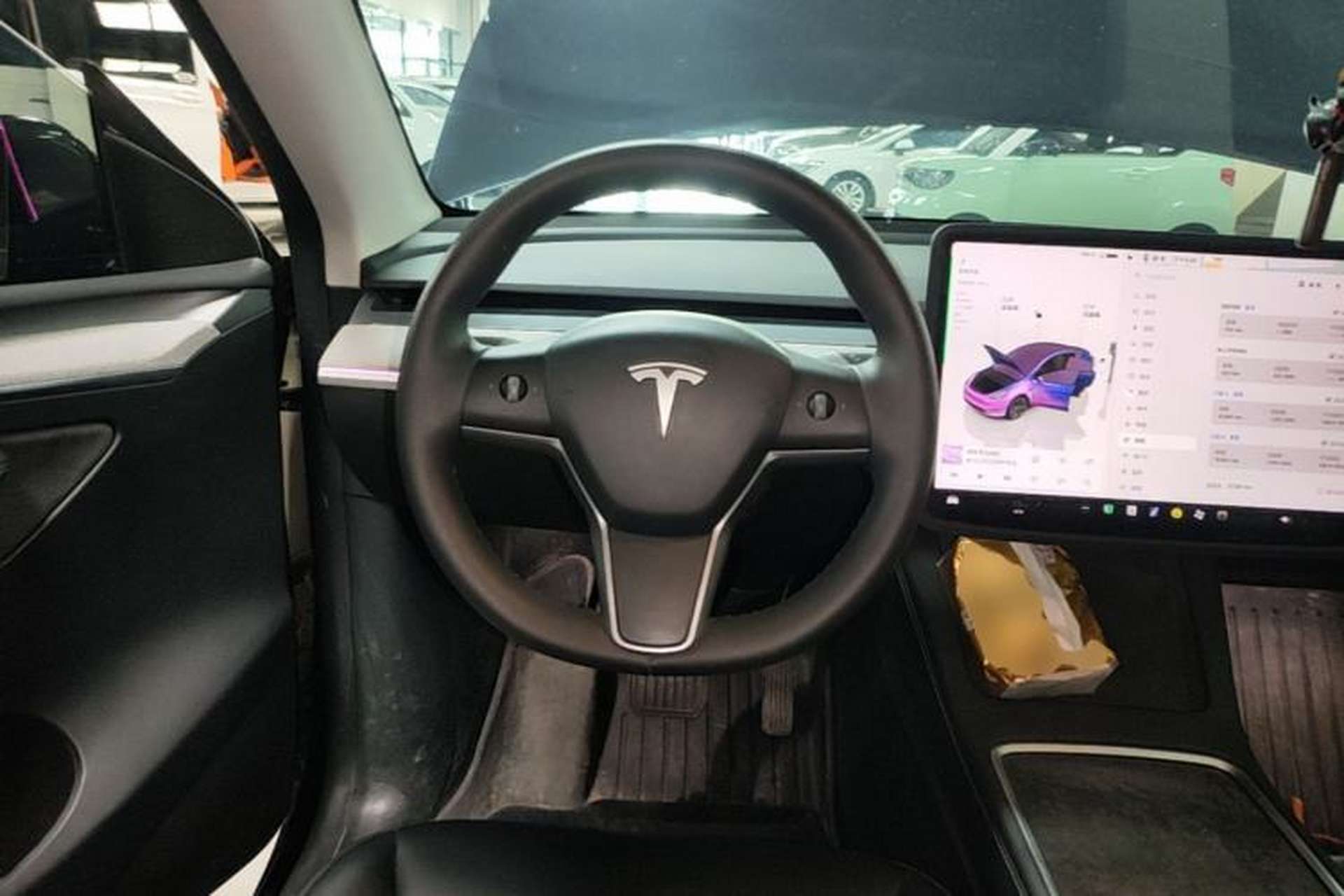 Used Tesla Model Y 2024 Rear-Wheel-Drive Version Steering Wheel