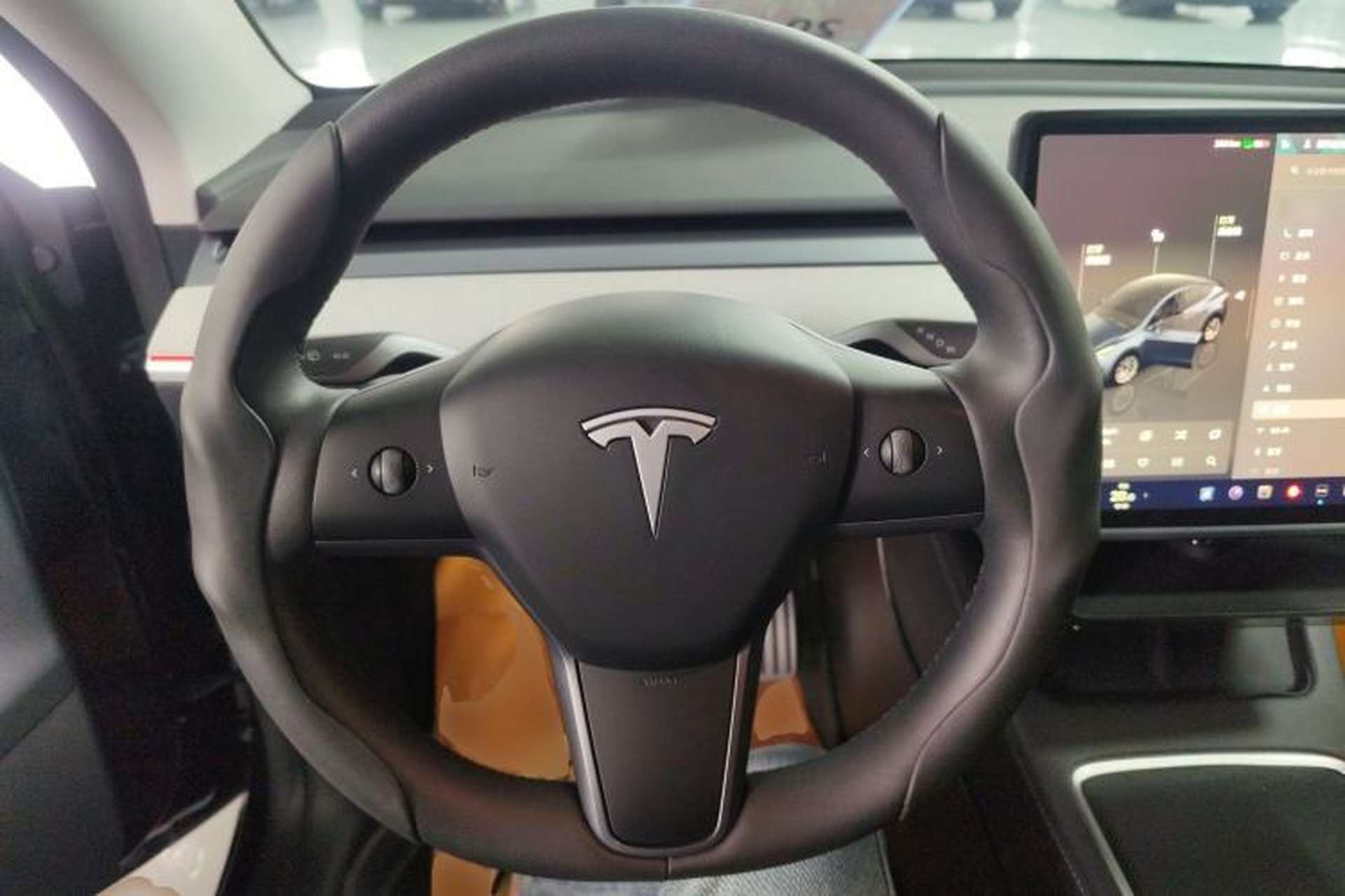 Used Tesla Model Y 2024 Long-Range All-Wheel-Drive Version Steering Wheel