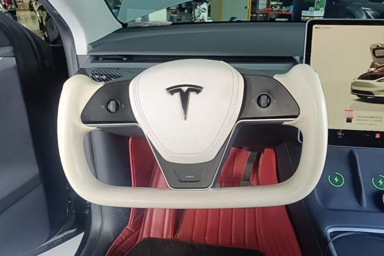 Used Tesla Model Y 2024 Long-Range All-Wheel-Drive Version Steering Wheel