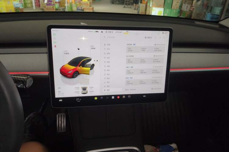Used Tesla Model Y 2024 Rear-Wheel-Drive Version Audio And AC Panel