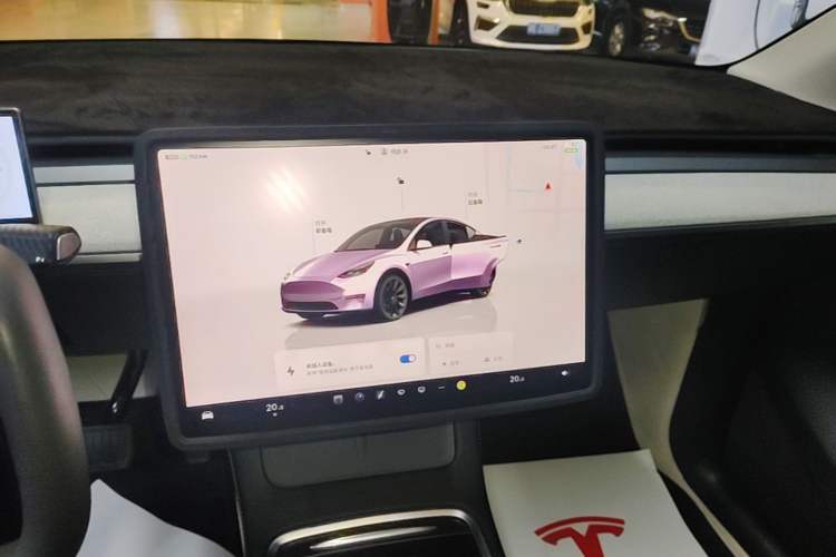 Used Tesla Model Y 2024 Long-Range All-Wheel-Drive Version Audio And AC Panel
