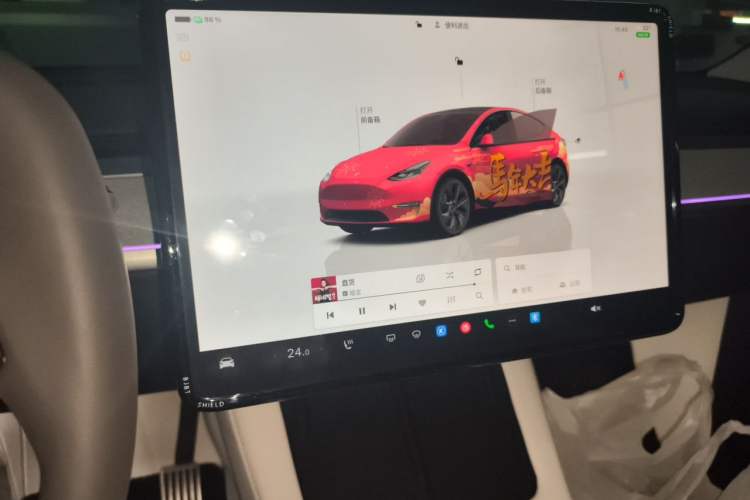 Used Tesla Model Y 2024 Rear-Wheel-Drive Version Audio And AC Panel