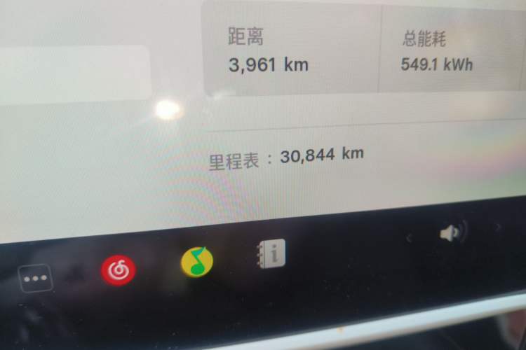 Used Tesla Model Y 2024 Rear-Wheel-Drive Version Odometer Close Up