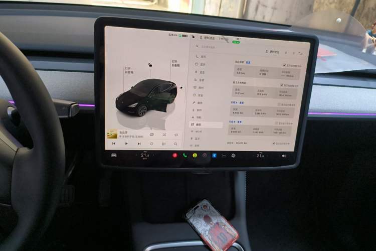 Used Tesla Model Y 2024 Rear-Wheel-Drive Version Audio And AC Panel
