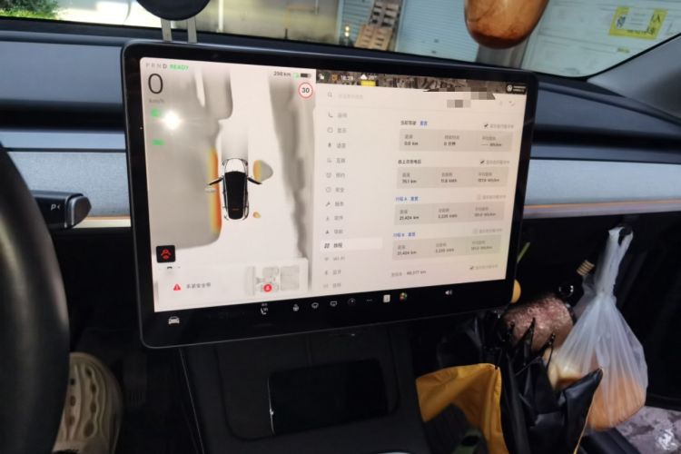 Used Tesla Model Y 2024 Rear-Wheel-Drive Version Audio And AC Panel