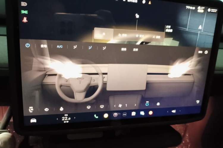 Used Tesla Model Y 2024 Rear-Wheel-Drive Version Audio And AC Panel