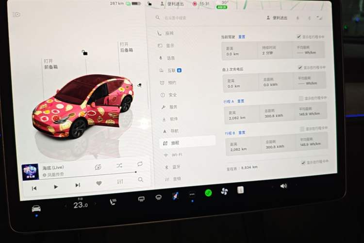 Used Tesla Model Y 2024 Rear-Wheel-Drive Version Instrument Cluster