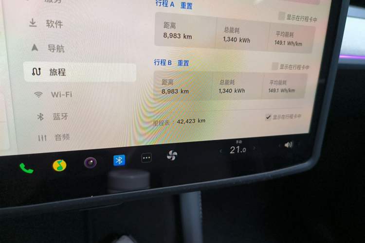 Used Tesla Model Y 2024 Rear-Wheel-Drive Version Odometer Close Up