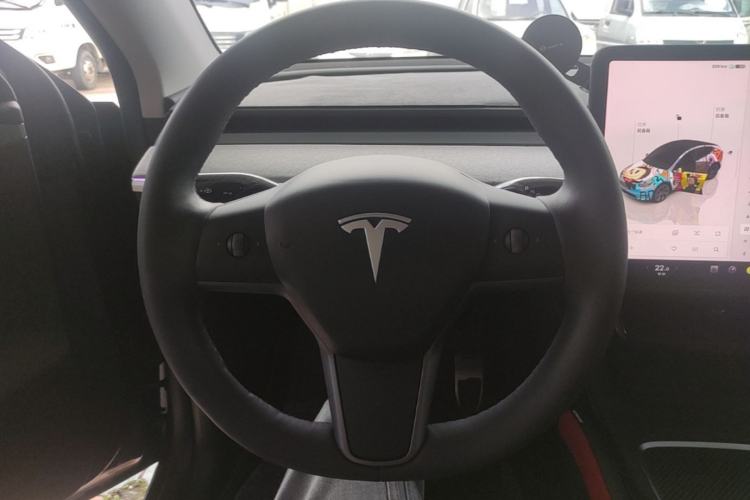 Used Tesla Model Y 2024 Long-Range All-Wheel-Drive Version Steering Wheel