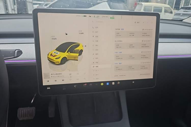 Used Tesla Model Y 2024 Rear-Wheel-Drive Version Audio And AC Panel
