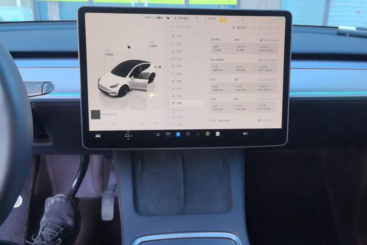 Used Tesla Model Y 2024 Rear-Wheel-Drive Version Audio And AC Panel