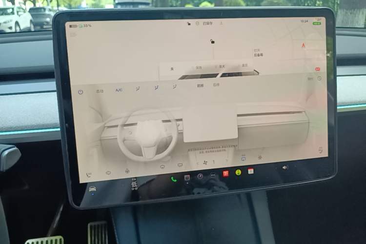 Used Tesla Model Y 2024 Rear-Wheel-Drive Version Audio And AC Panel