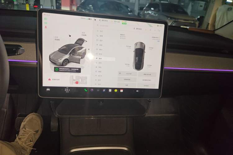 Used Tesla Model Y 2024 Long-Range All-Wheel-Drive Version Audio And AC Panel