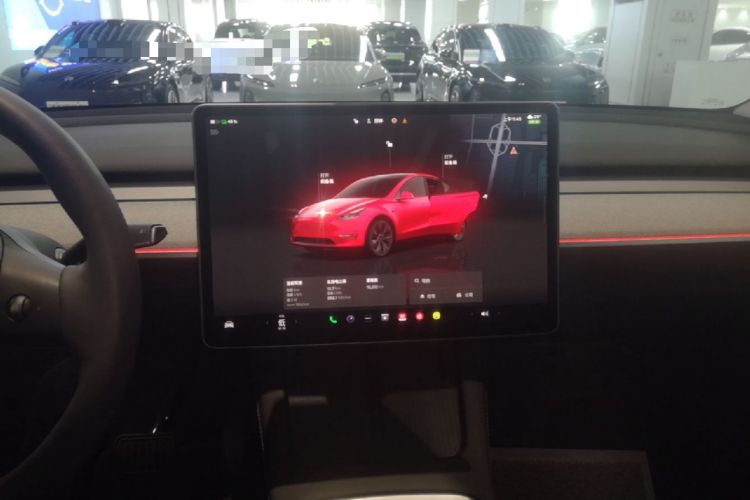 Used Tesla Model Y 2024 Long-Range All-Wheel-Drive Version Audio And AC Panel