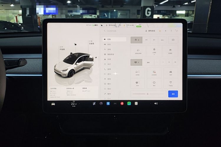 Used Tesla Model Y 2024 Rear-Wheel-Drive Version Audio And AC Panel