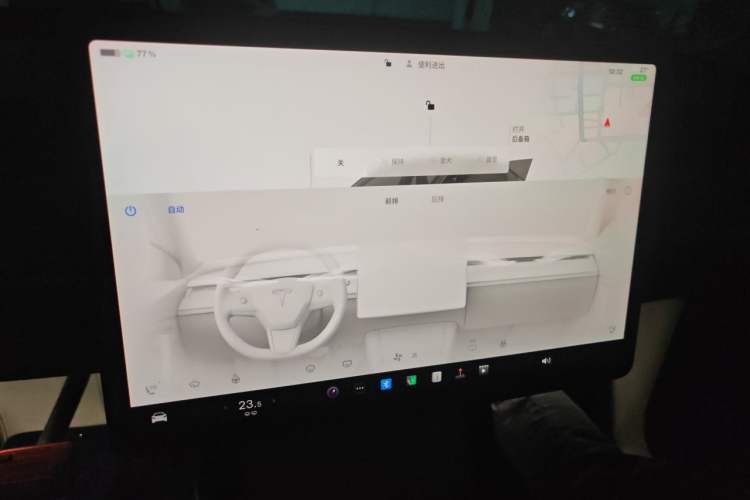 Used Tesla Model Y 2024 Long-Range All-Wheel-Drive Version Audio And AC Panel