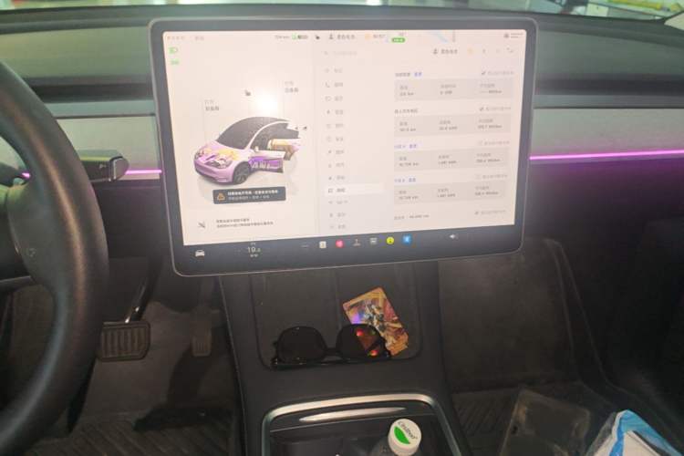 Used Tesla Model Y 2024 Rear-Wheel-Drive Version Audio And AC Panel