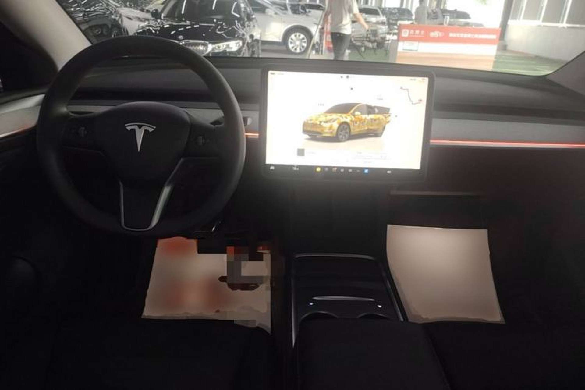 Used Tesla Model Y 2024 Rear-Wheel-Drive Version Center Console