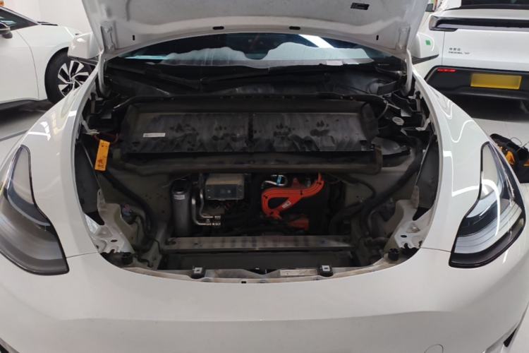 Used Tesla Model Y 2024 Long-Range All-Wheel-Drive Version Engine Bay