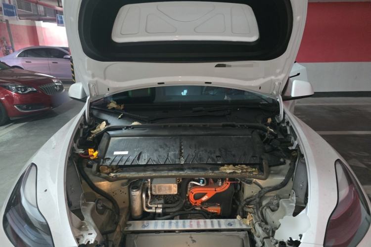 Used Tesla Model Y 2024 Long-Range All-Wheel-Drive Version Engine Bay