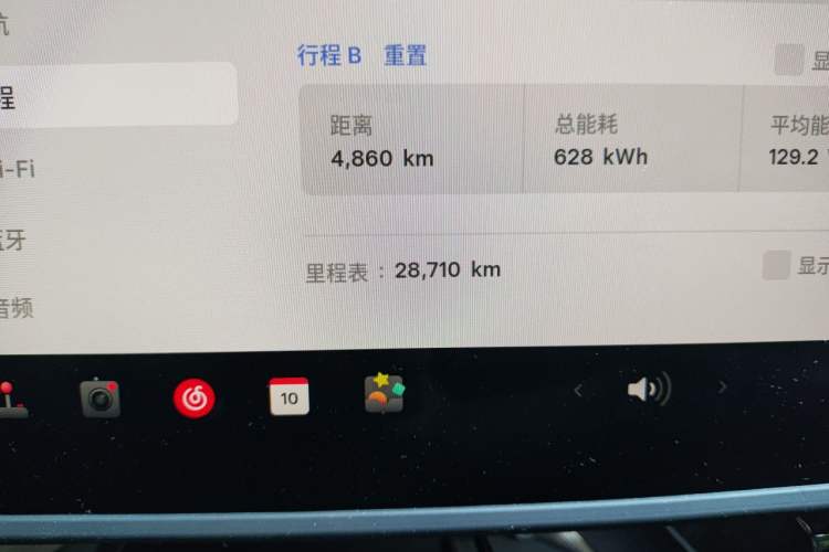 Used Tesla Model Y 2024 Rear-Wheel-Drive Version Odometer Close Up