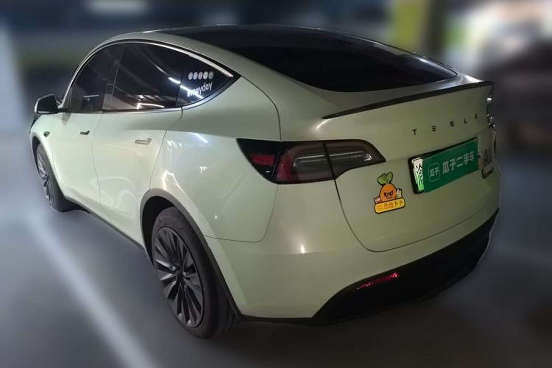 Used Tesla Model Y 2024 Rear-Wheel-Drive Version Rear Left 45 Deg
