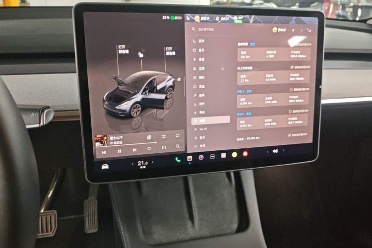 Used Tesla Model Y 2024 Rear-Wheel-Drive Version Audio And AC Panel