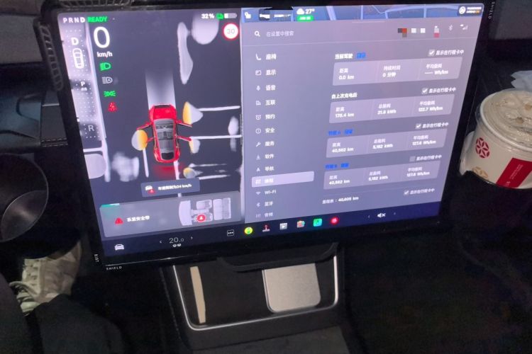 Used Tesla Model Y 2025 Rear-Wheel-Drive Version Audio And AC Panel