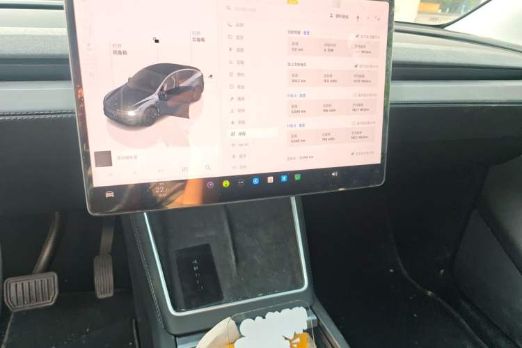 Used Tesla Model Y 2025 Rear-Wheel-Drive Version Audio And AC Panel