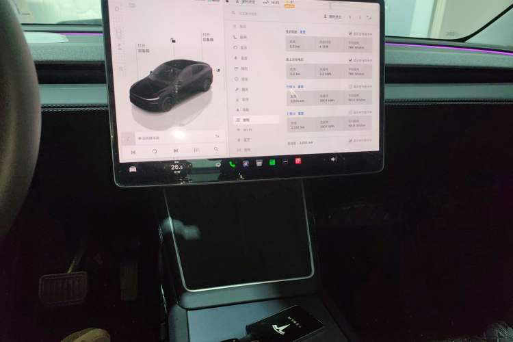 Used Tesla Model Y 2025 Rear-Wheel-Drive Version Audio And AC Panel