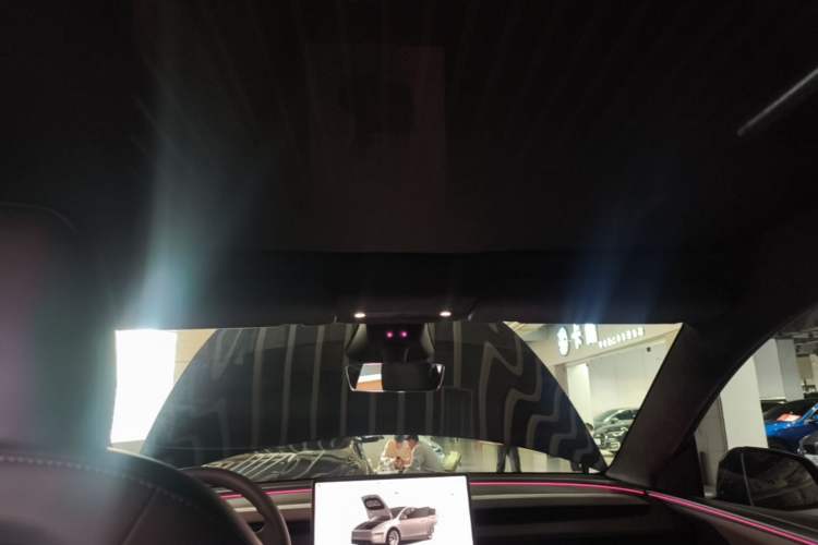 Used Tesla Model Y 2025 Long-Range All-Wheel-Drive Version Headliner