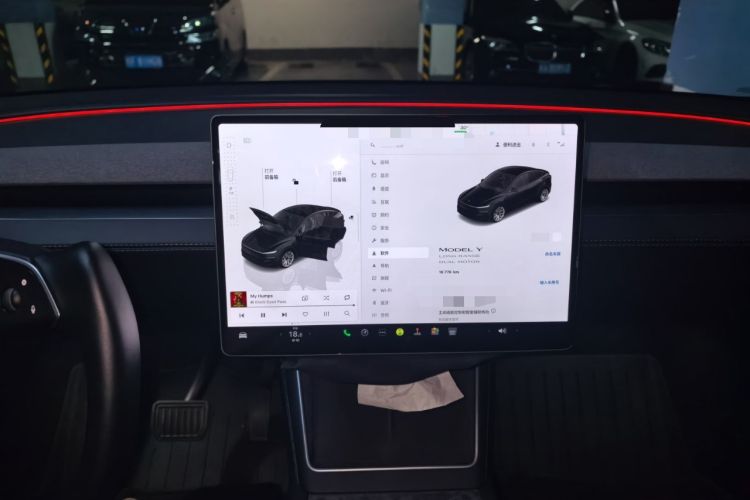 Used Tesla Model Y 2025 Updated Version Long-Range All-Wheel Drive Instrument Cluster