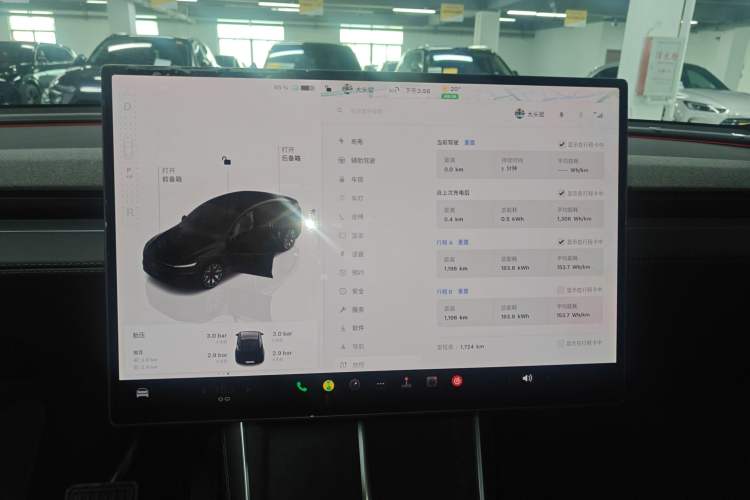 Used Tesla Model Y 2025 Updated Version Long-Range All-Wheel Drive Instrument Cluster