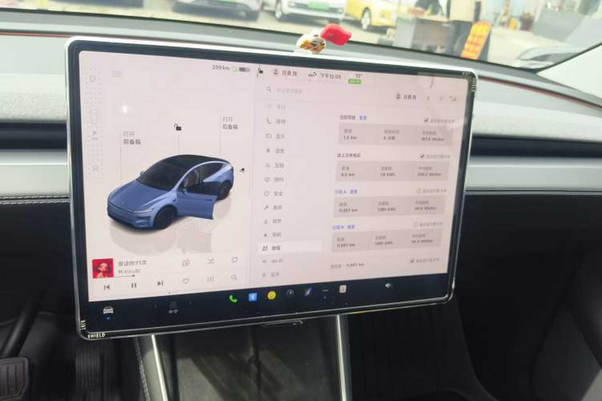 Used Tesla Model Y 2025 Rear-Wheel-Drive Version Audio And AC Panel