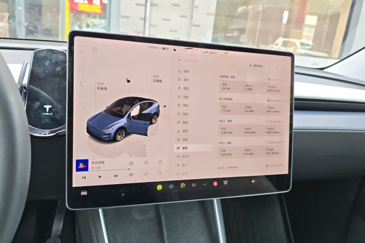 Used Tesla Model Y 2025 Rear-Wheel-Drive Version Audio And AC Panel