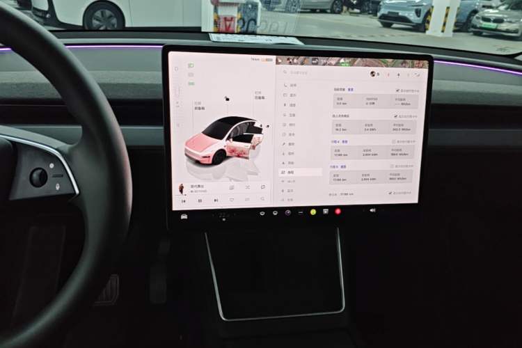Used Tesla Model Y 2025 Rear-Wheel-Drive Version Audio And AC Panel