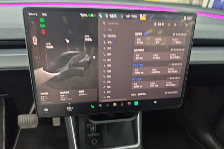 Used Tesla Model Y 2025 Long-Range All-Wheel Drive First Edition Audio And AC Panel