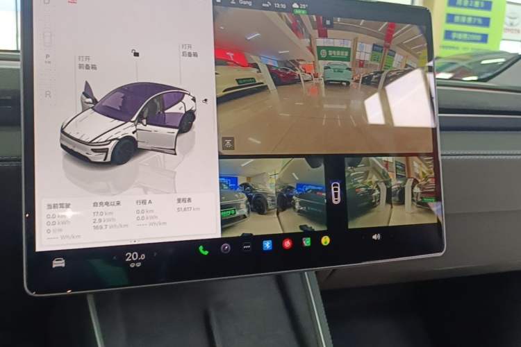 Used Tesla Model Y 2025 Long-Range All-Wheel Drive First Edition Audio And AC Panel