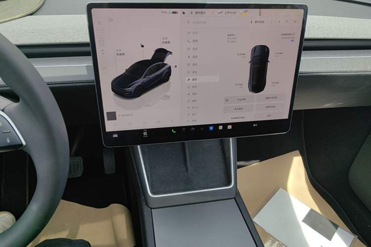 Used Tesla Model Y 2025 Rear-Wheel-Drive Version Audio And AC Panel