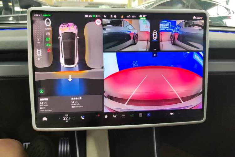 Used Tesla Model Y 2025 Long-Range All-Wheel Drive First Edition Audio And AC Panel