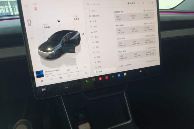Used Tesla Model Y 2025 Rear-Wheel Drive First Edition Audio And AC Panel